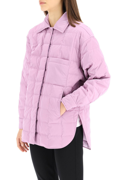 Shop Ienki Ienki Kalik Puffy Jacket In Quilted Nylon In Powder Purple (purple)