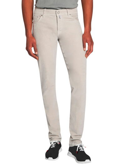 Shop Kiton Trousers Cotton In Ice