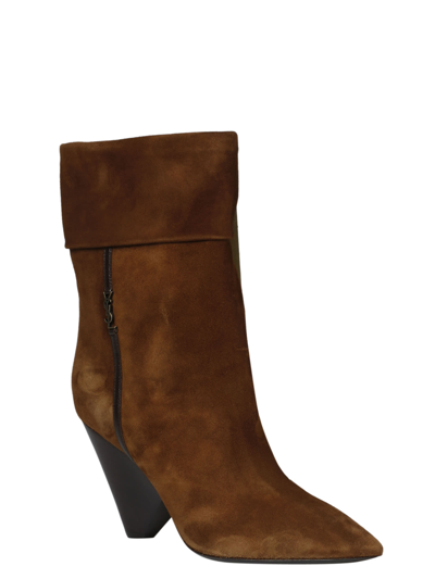 Shop Saint Laurent Niki Ankle Boots