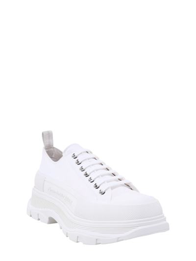 Shop Alexander Mcqueen Tread Slick Sneakers In White