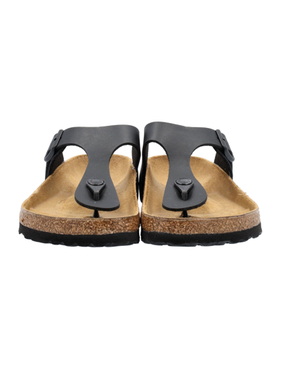 Shop Birkenstock Gizeh Birko-flor In Black