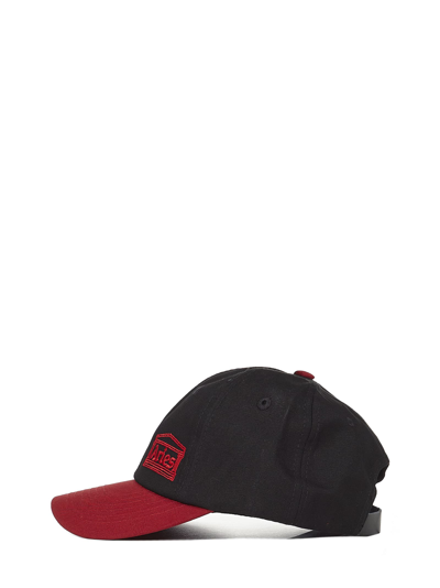Shop Aries Temple Label Hat In Black