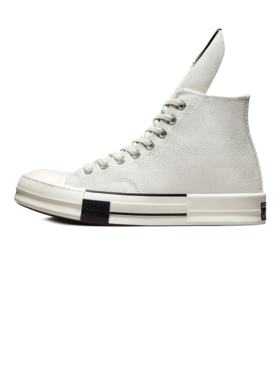 Shop Drkshdw White Turboork High Top Sneakers In Bianco