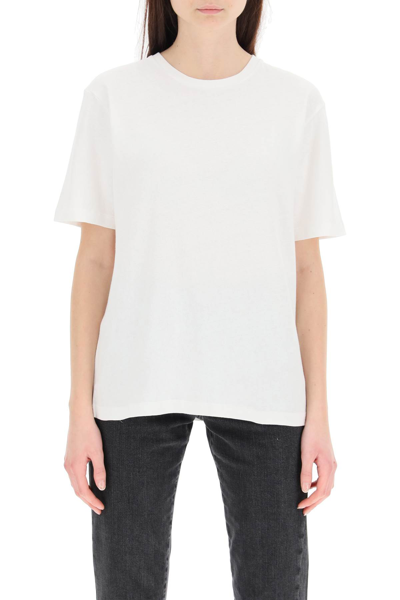 Shop Khaite Mae Basic T-shirt In White (white)