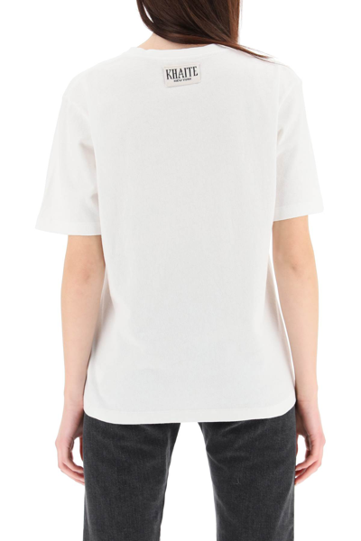 Shop Khaite Mae Basic T-shirt In White (white)