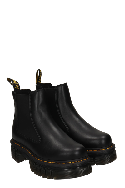 Shop Dr. Martens' Audrick Combat Boots In Black Leather