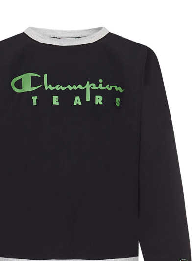 Shop Champion Tears Sweatshirt In Black