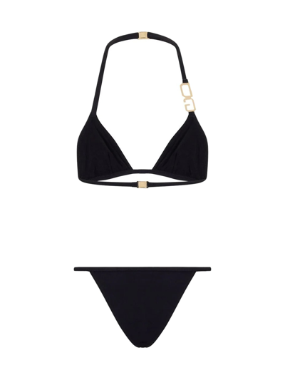 Shop Dolce & Gabbana Slip+bra In Black