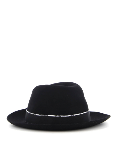 Shop Borsalino Federico Alessandria In Black