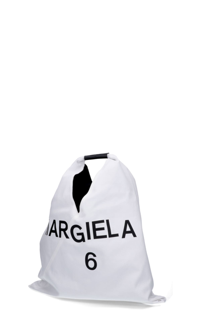 Shop Mm6 Maison Margiela Tote In White