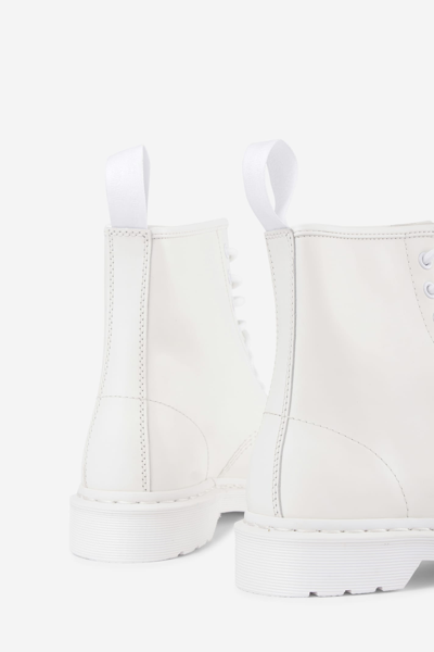 Shop Dr. Martens 1460 Mono Combat Boots In White