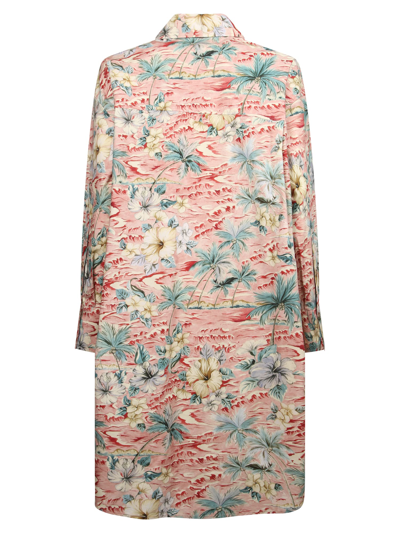 Moncler Genius 8 Moncler Palm Angels Pink Floral Dress In Multi