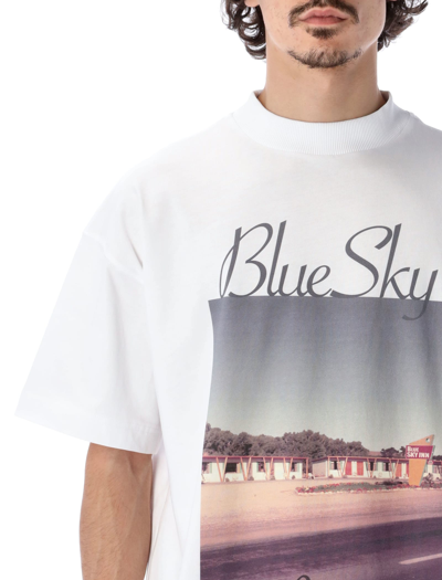 Shop Blue Sky Inn Photograph-print T-shirt In White