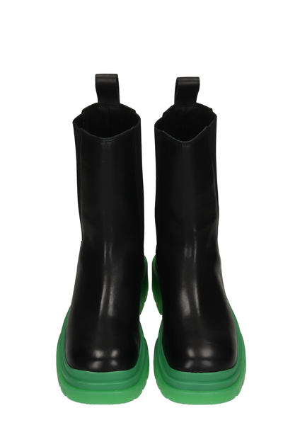 Shop Ash Storm Combat Boots In Black Leather