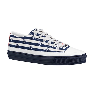 Louis Vuitton Escale Stellar White And Blue Sneakers New