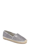 Michael Michael Kors 'kendrick' Slip-on Espadrille Flat (women) In Silver