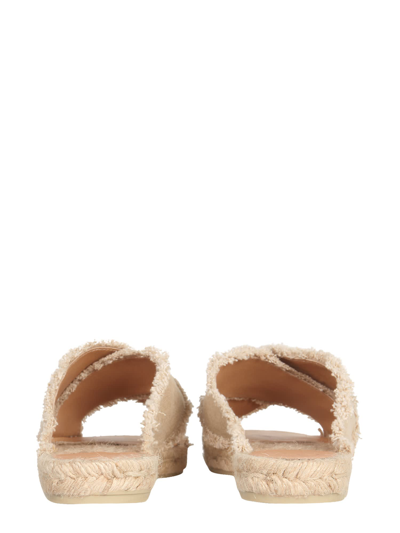 Shop Castaã±er Palmera Sandals In Beige