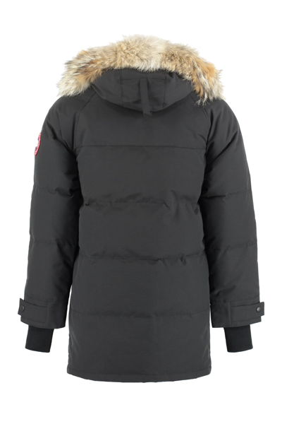 Shop Canada Goose Rossclair Hooded Parka In Black
