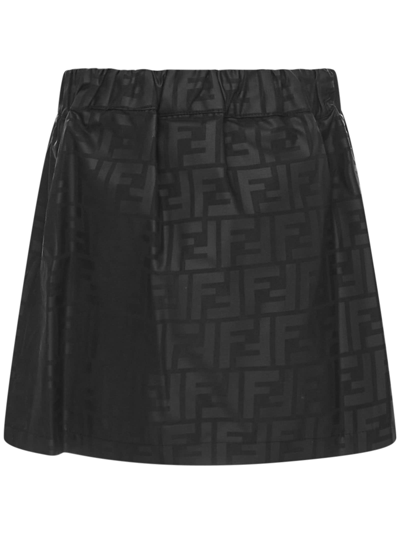 Shop Fendi Mini Skirt In Black