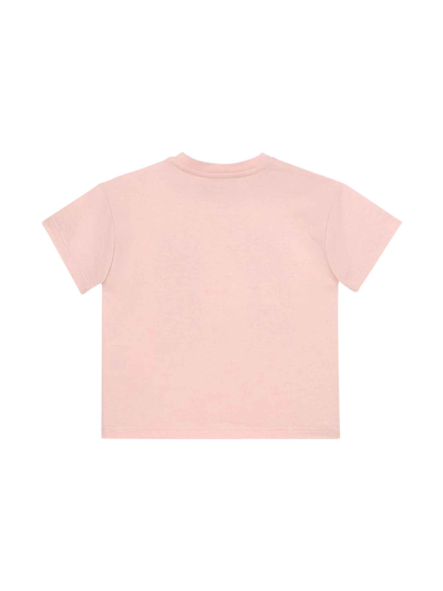 Shop Gucci Pink T-shirt With Print In Rosa