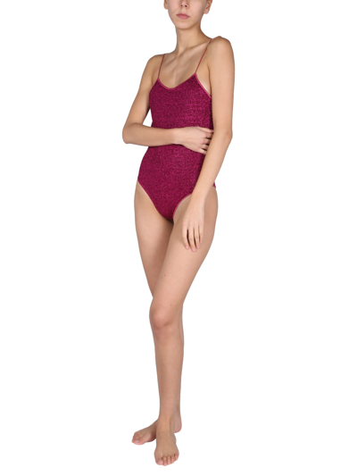 Shop Oseree One Piece Lumiere Maillot Swimsuit In Fucsia