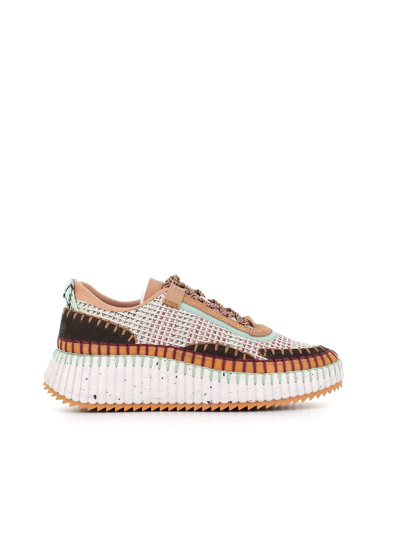 Shop Chloé Sneaker Nama In Multicolored