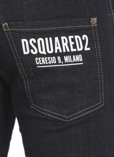 Shop Dsquared2 Denim Jeans In Navy Blue