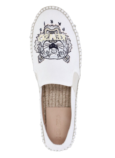 Shop Kenzo Tiger Loafer In White