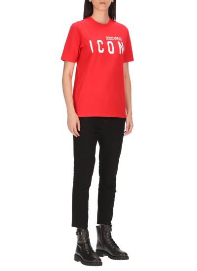 Shop Dsquared2 Icon T-shirt In Red