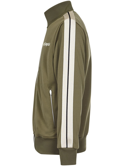 Shop Palm Angels Track Jacket In Military Green