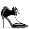 GIUSEPPE ZANOTTI GIUSEPPE ZANOTTI - BLACK PATENT LEATHER LACE-UP STYLE PUMP FRIDA,I5615800112