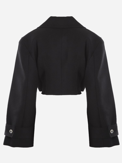 Shop Jacquemus Virgin Wool Picchu Jacket In Black