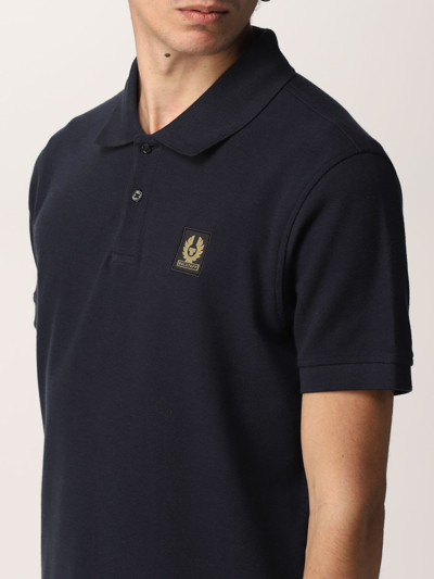 Shop Belstaff Polo Shirt Polo Shirt Men  In Blue