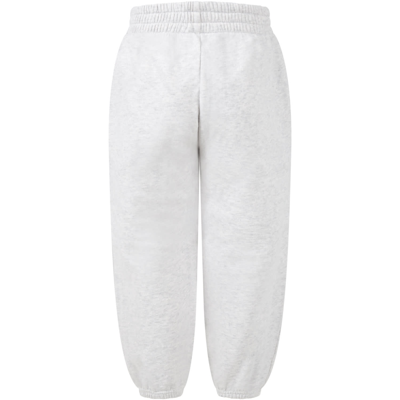 Shop Balenciaga Grey Sweatpant For Kids With Logo