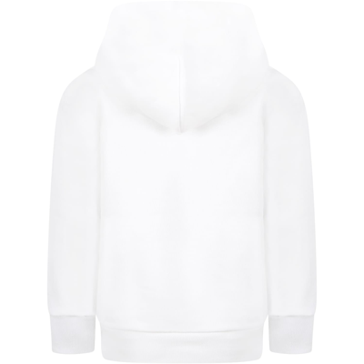 Shop Balenciaga White Sweatshirt For Girl With Logo