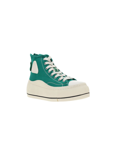 Shop R13 High Top Sneakers In Forest Green