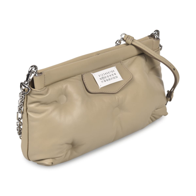 Shop Maison Margiela Glam Slam Shoulder Bag In Mastic