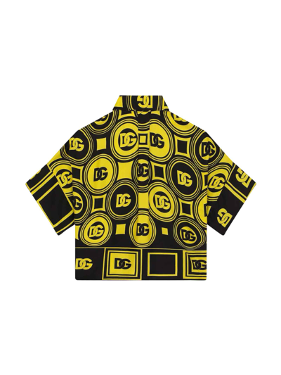 Shop Dolce & Gabbana Patterned Shirt In Giallo