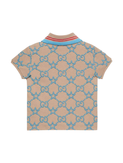 Shop Gucci Unisex Sand Polo In Beige