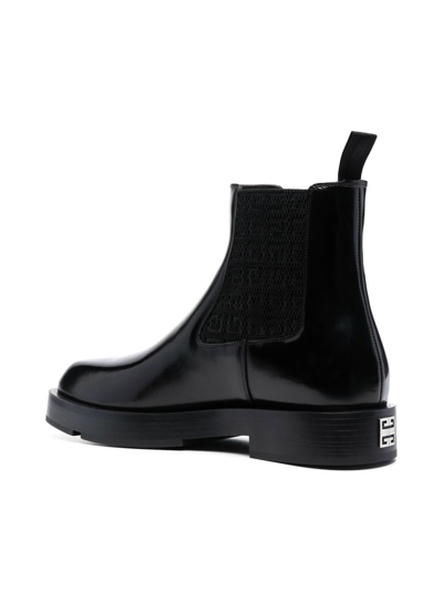 Shop Givenchy Squared Chelsea Low Ankle Boot In Black
