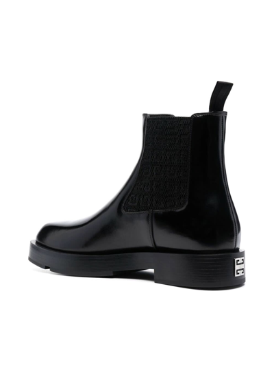 Givenchy Chelsea Boots In Brushed Calf Leather In Black
