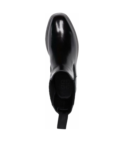 Givenchy Chelsea Boots In Brushed Calf Leather In Black