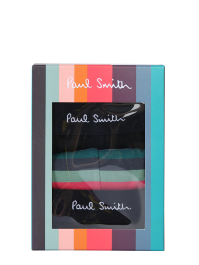 Shop Paul Smith Pack Of Three Boxers In Nero