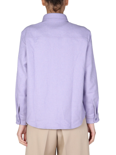 Shop Apc Aleksandra Shirt In Lilla