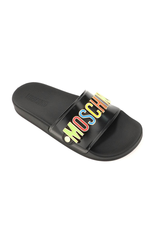 Moschino rainbow slides hot sale