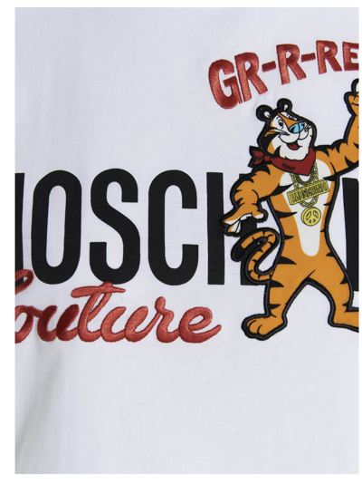 Shop Moschino Year Of The Tiger T-shirt In White