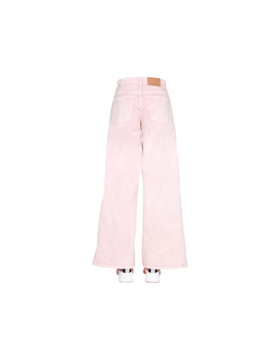 Shop Stella Mccartney Wide Leg Jeans In Pink