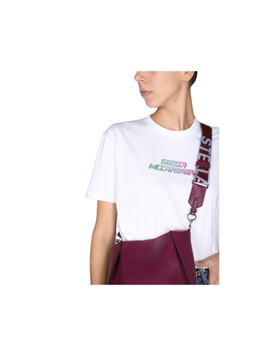 Shop Stella Mccartney T-shirt With Gel Logo In White