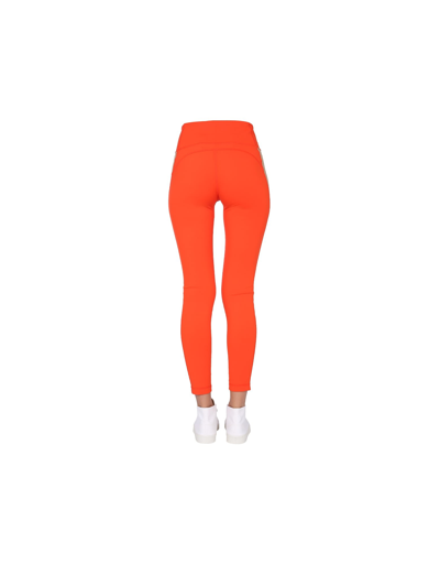 Shop Hugo Boss Leggings With Boss X Russell Athletic Logo Patch In Red