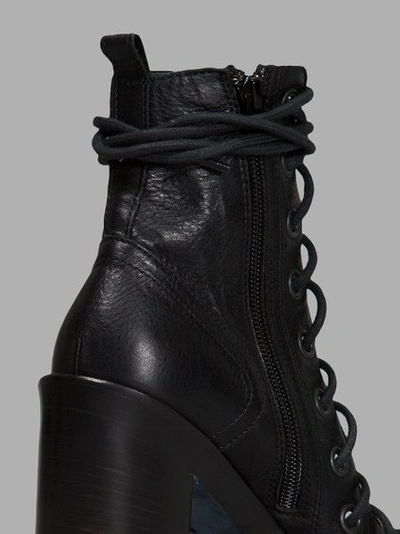 Shop Ann Demeulemeester Women's Black Lace-up Sandals